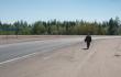 Autostopo viet Murmansko srityje alia Olenegorsko pasiekinjant